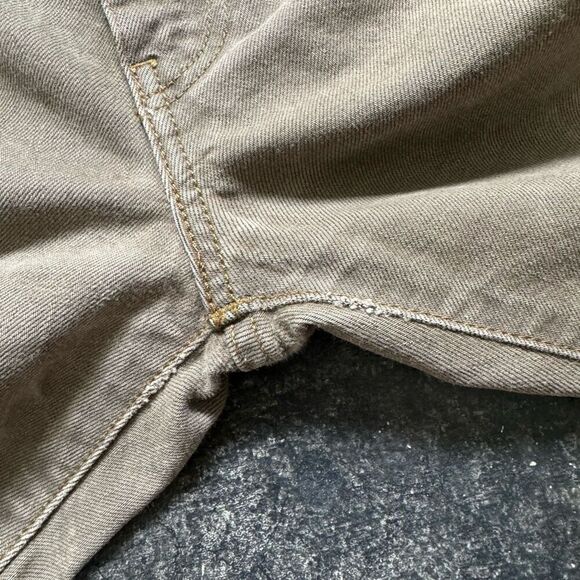 Levi’s Men’s Thrashed Jeans Brown/Gold Color Size 30x28.5 Grunge Style Ripped - Picture 5 of 16